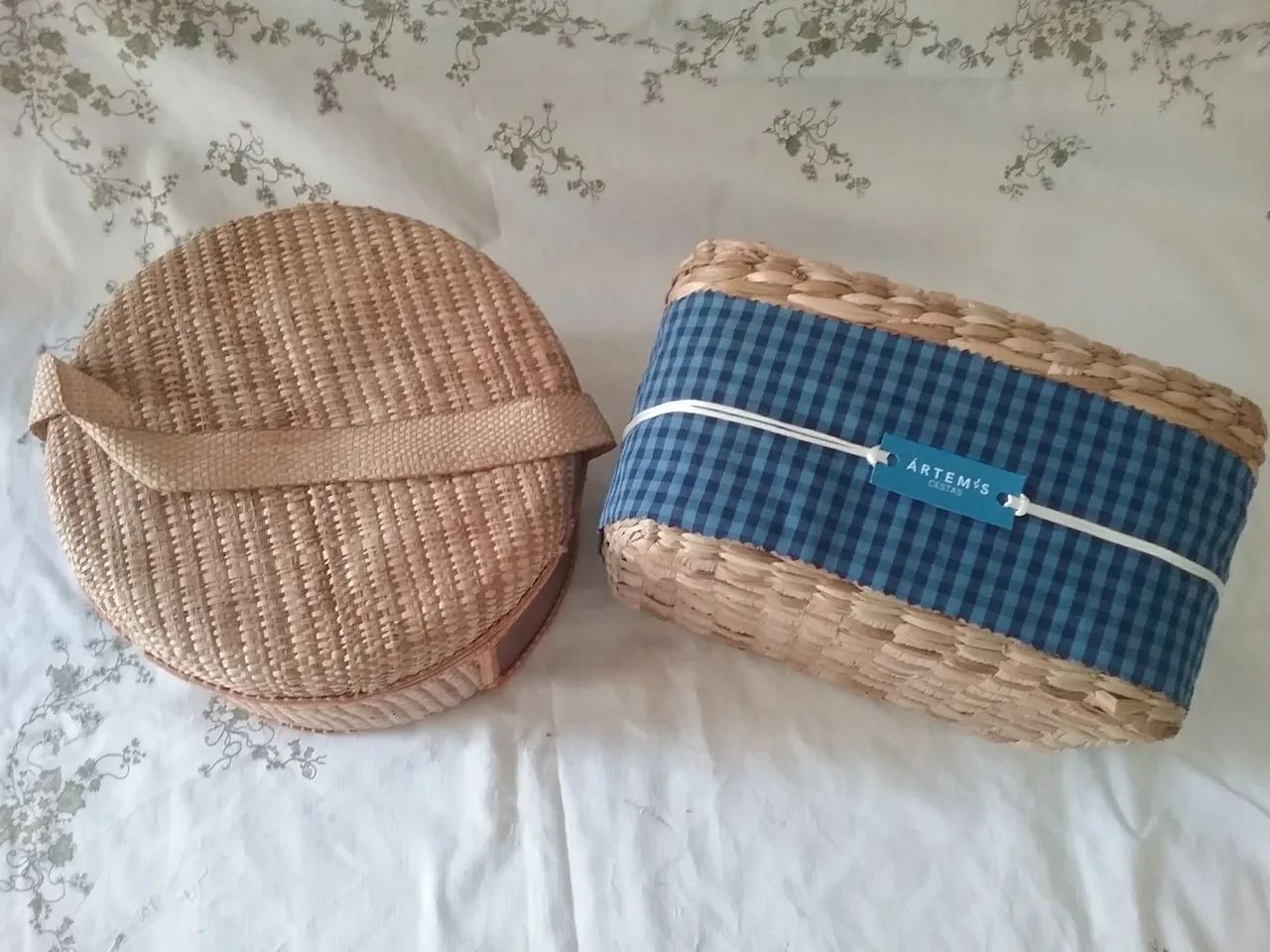Cesto de vime para picnic - Foto 2