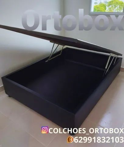 Cama Box Baú Casal inteiro tamanho padrão - Foto 4