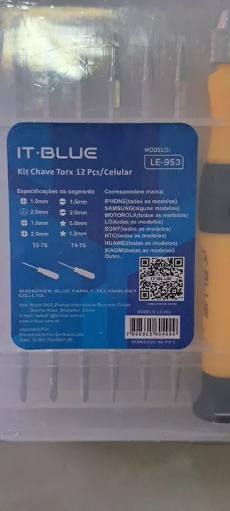Kit Chave Torx 7Peças para Celular - LE-953 - Foto 3