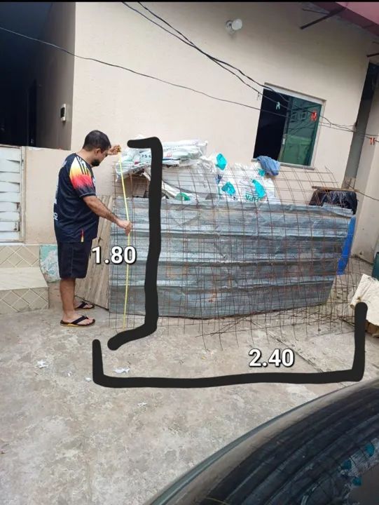 Tela de 1.80 por 2.40 de 4.2 pra laje por R$ 70,00 cada - Foto 3