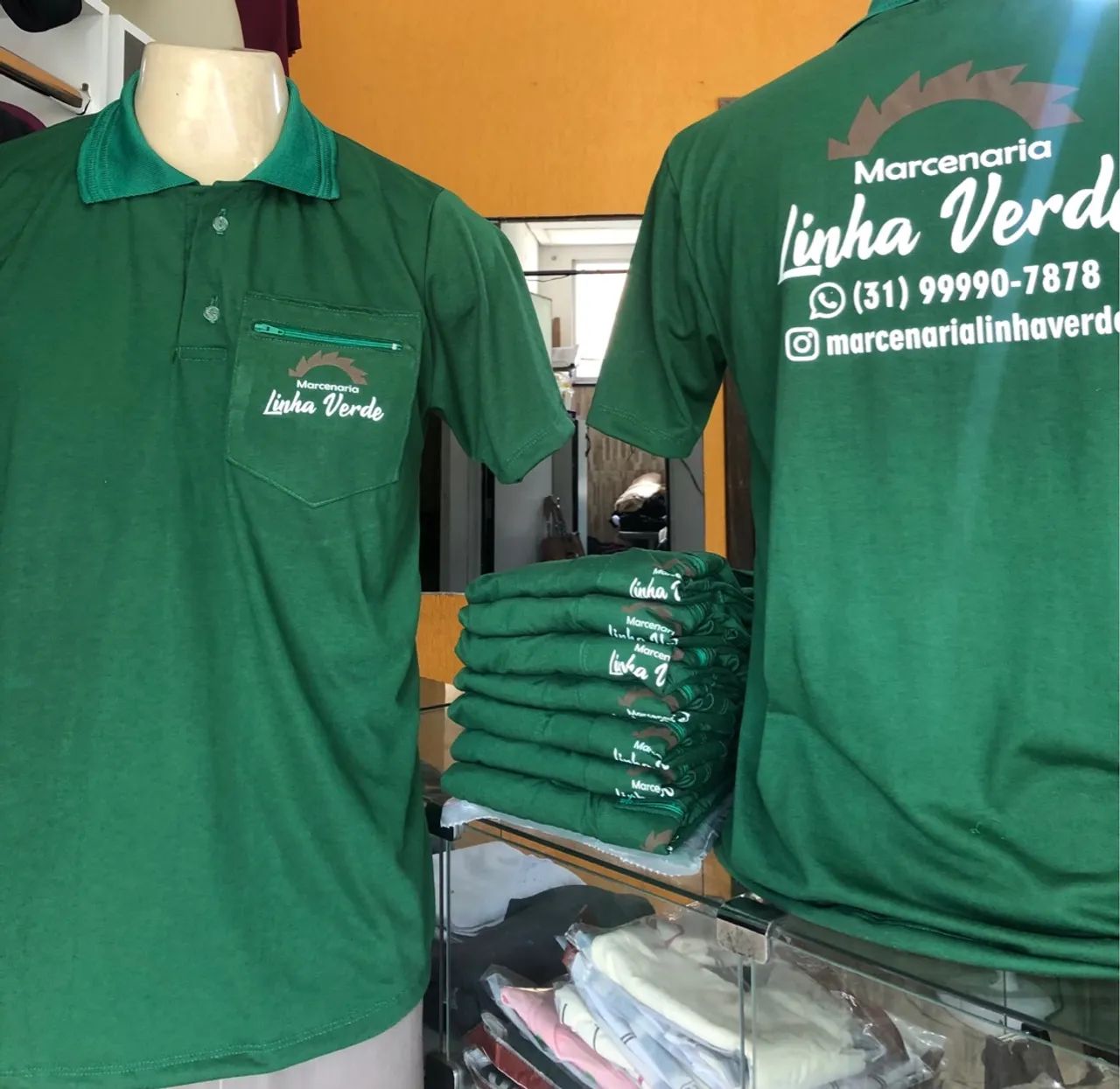 Uniformes para empresa camisas personalizadas com sua logo - Foto 5