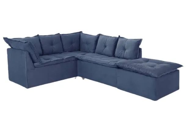 Sofa de canto com Puff Primor r65 - Foto 3