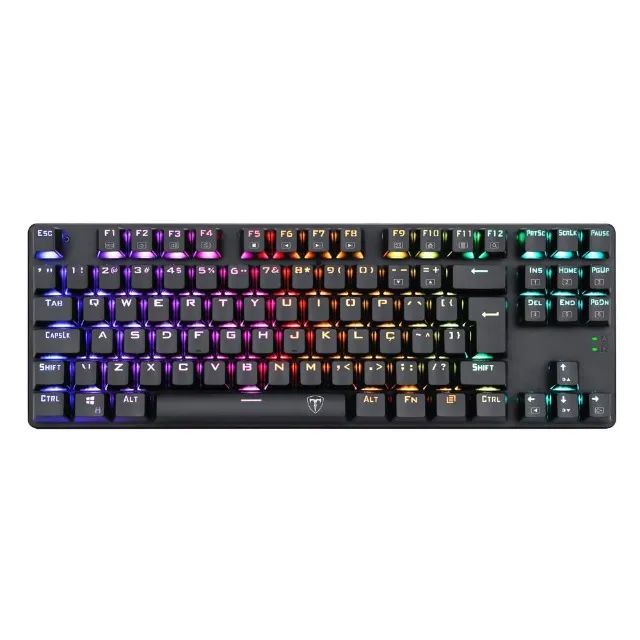 Teclado Gamer Mecânico T-Dagger Bora RGB Switch Blue - WZetta - Foto 5