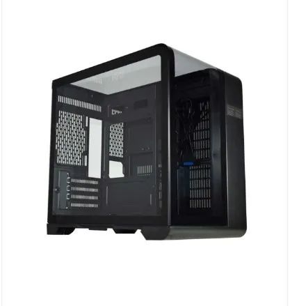 GABINETE GAMER K-MEX AQUARIO CG-48KI CYBERPUNK PRETO DISPLAY DIGITAL 009984 - Foto 2