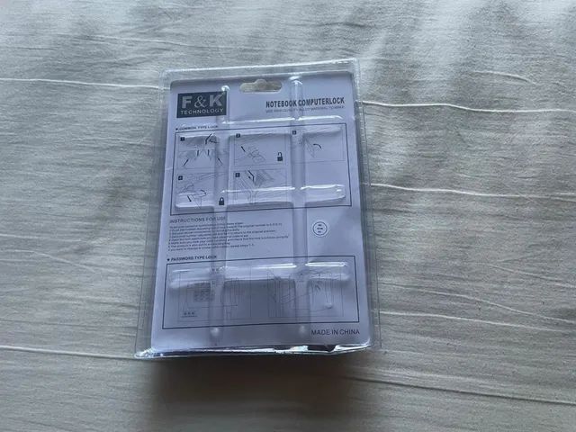 F & K Tech Notebook Laptop Computer Lock Security Lock Cable Chain With Keys<br> - Foto 2