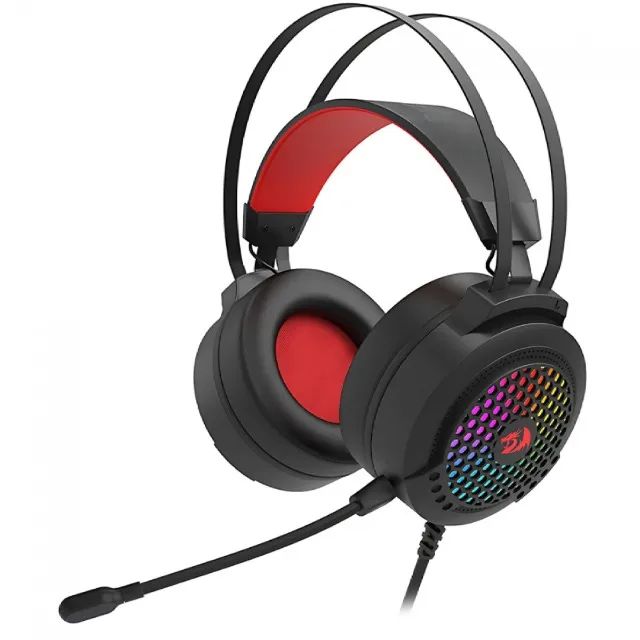 Headset Gamer Redragon Carmen, RGB, Drivers de 50mm, Multiplataformas, Black H261 - WZetta