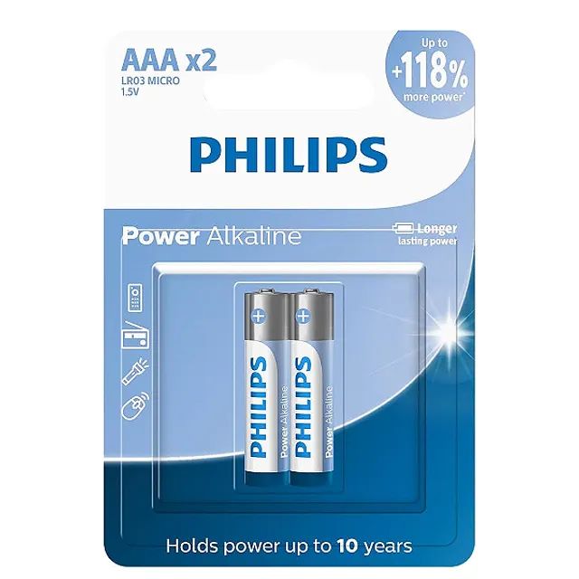 Pilha Alcalina AAA (Palito) 1.5V Com 2 unidades - Philips em São Luís ma