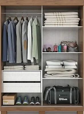 Guarda Roupa Ayla C/ Espelho, 100% MDF - ACP Moveis - Foto 5