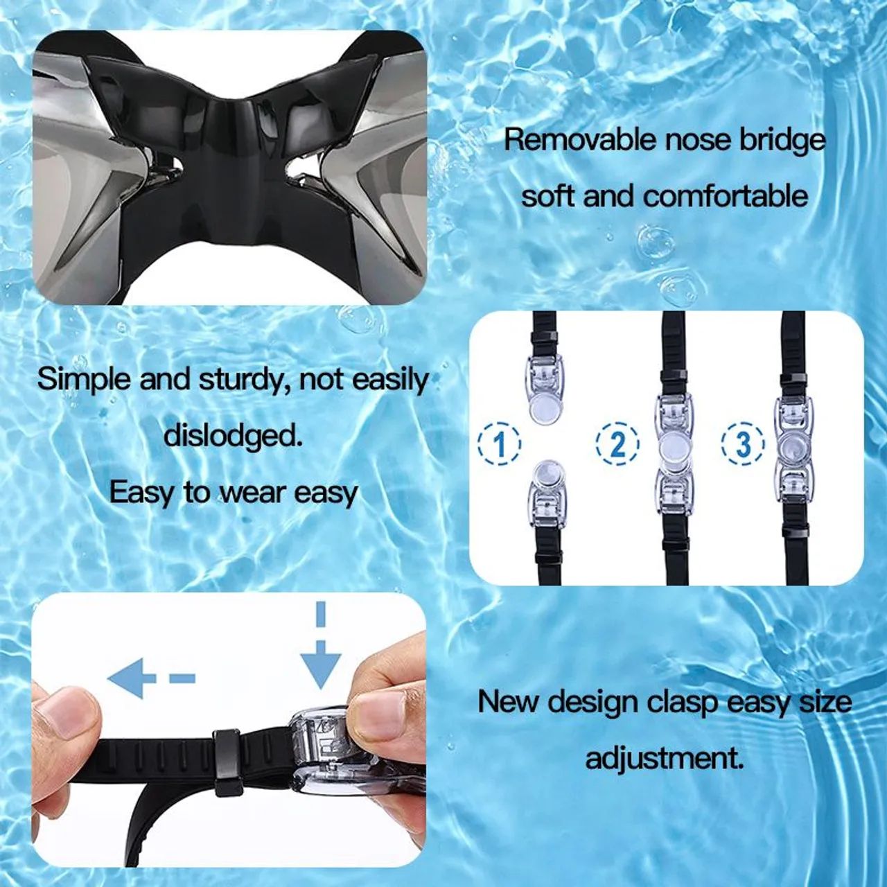 Óculos de natação espelhado  - Foto 2