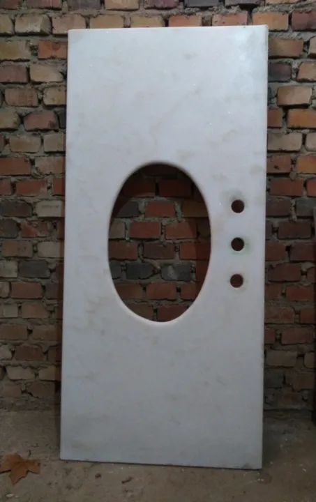 Tampo de mármore branco - Foto 2