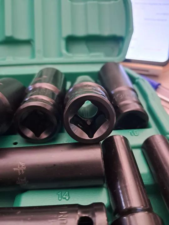 Jogo de Soquetes 1/2 - 15 Peças - 8-32mm - Foto 2