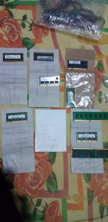 Kit com 10 pentes de memorias diversos