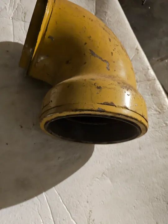 Trator esteira caterpillar D8L cotovelo escapamento novo 1N4382 - Foto 4