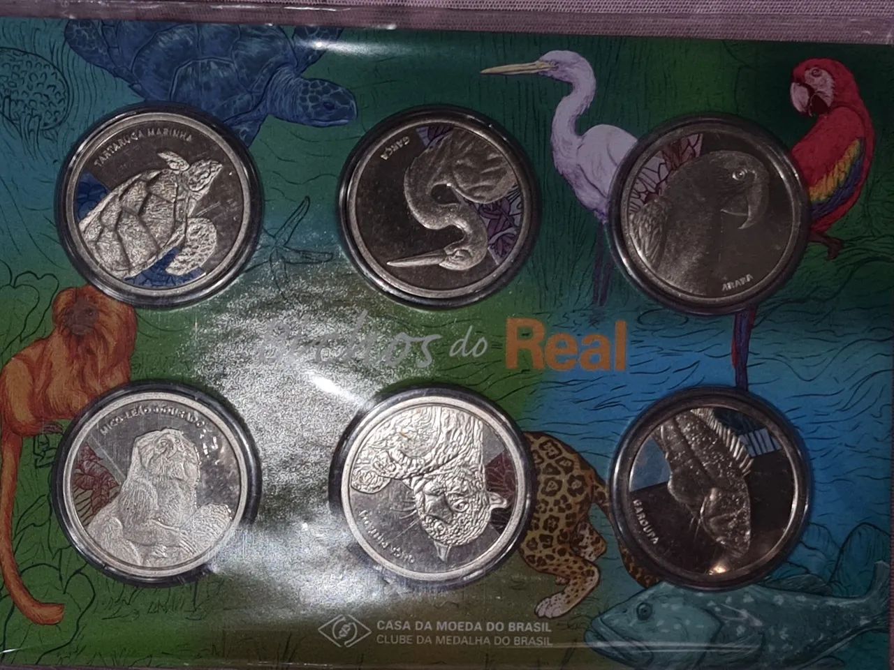 Medalhas Comemorativas "Bichos do Real" - Cuproníquel - Foto 2