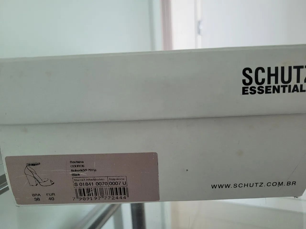 Sapato Preto Nobuck Schutz 38 - Foto 3