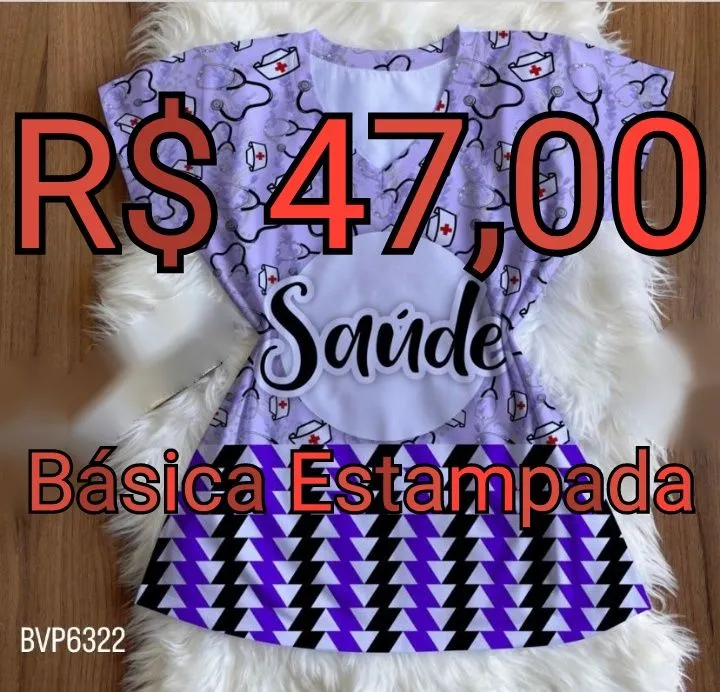 Camisa Básica Estampada