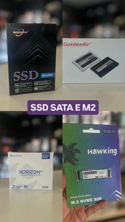 SSD SATA E M2.