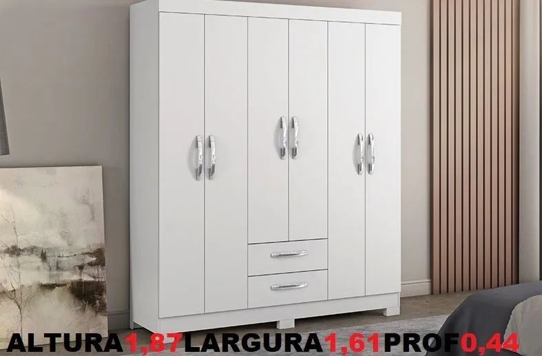 Guarda roupa casal 6 portas2 gavetas 