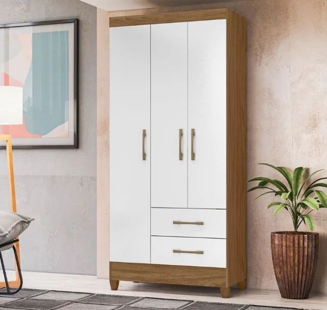 Guarda Roupa Lima 3 Portas 2 Gavetas Novo fazemos entrega