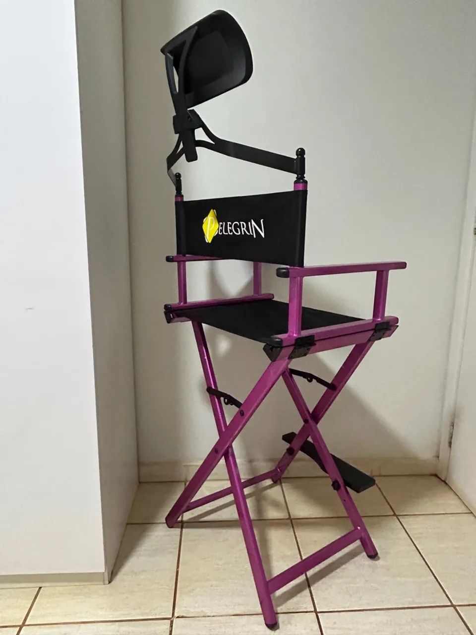 Cadeira de Maquiagem Profissional - Roxa