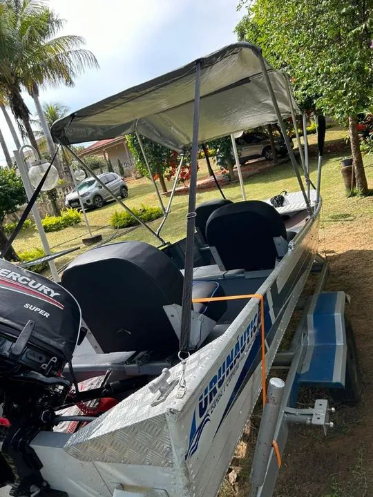 Barco com motor e trailer - Foto 9