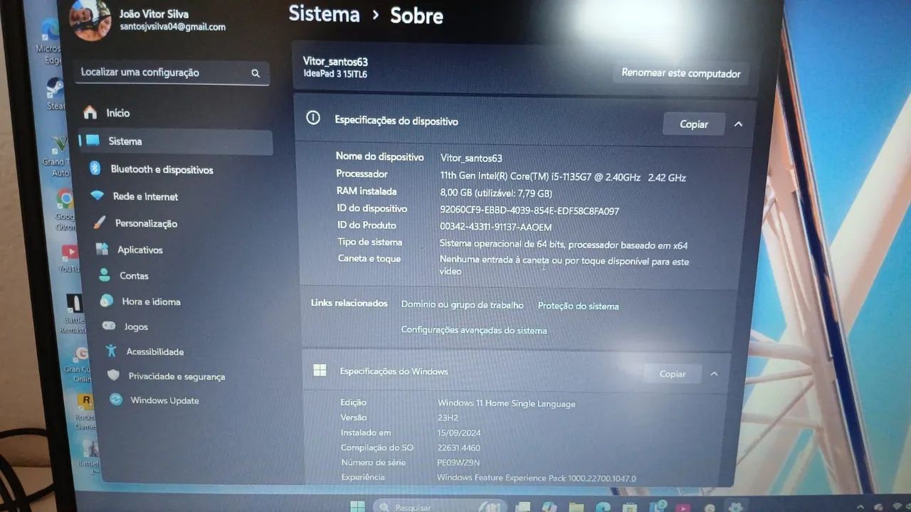 Notebook Lenovo - Tela 15.6 - Foto 2