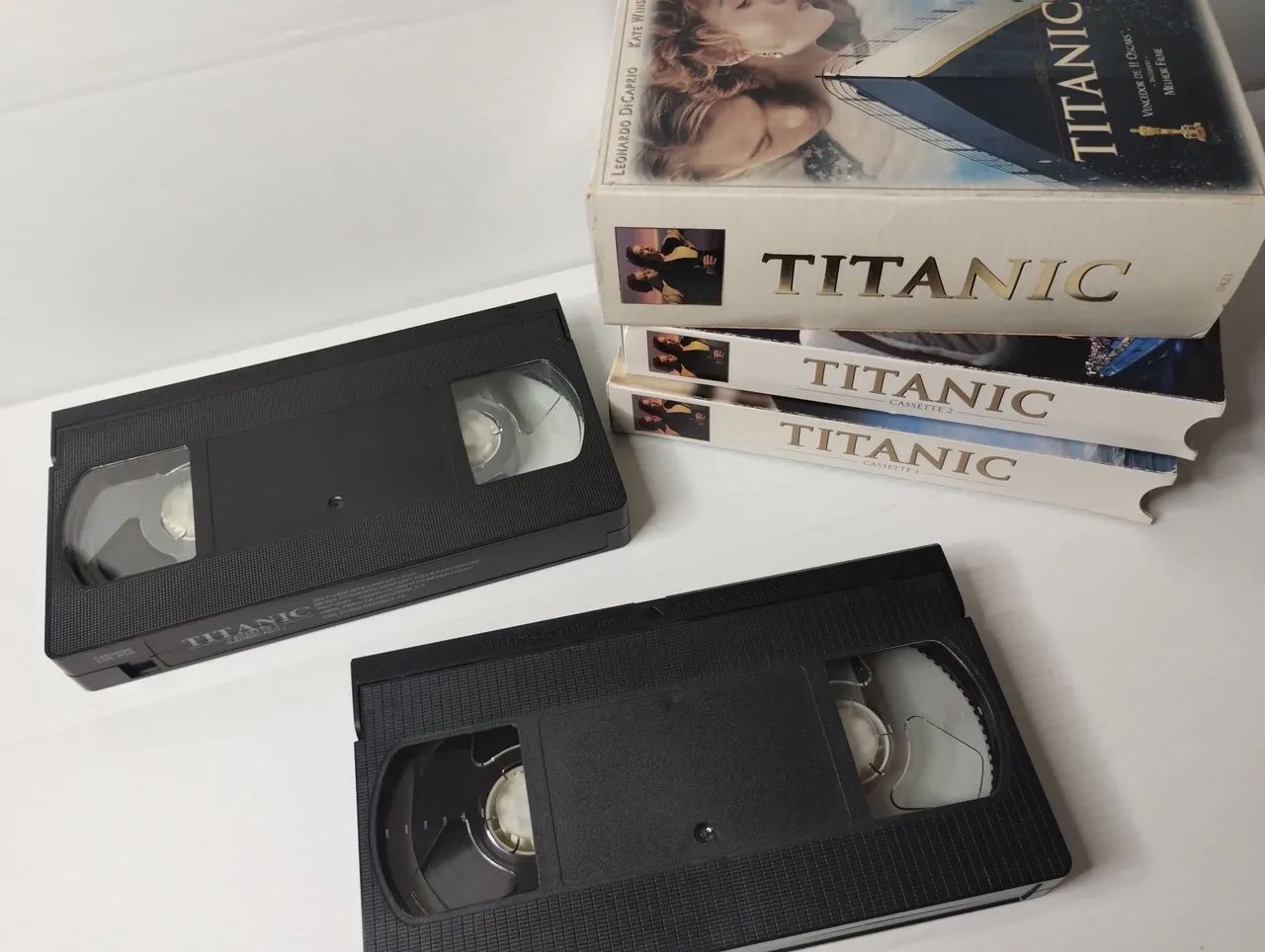 Fita VHS Dupla - Filme Titanic (Original Fox 1997) Leo DiCaprio  - Foto 5