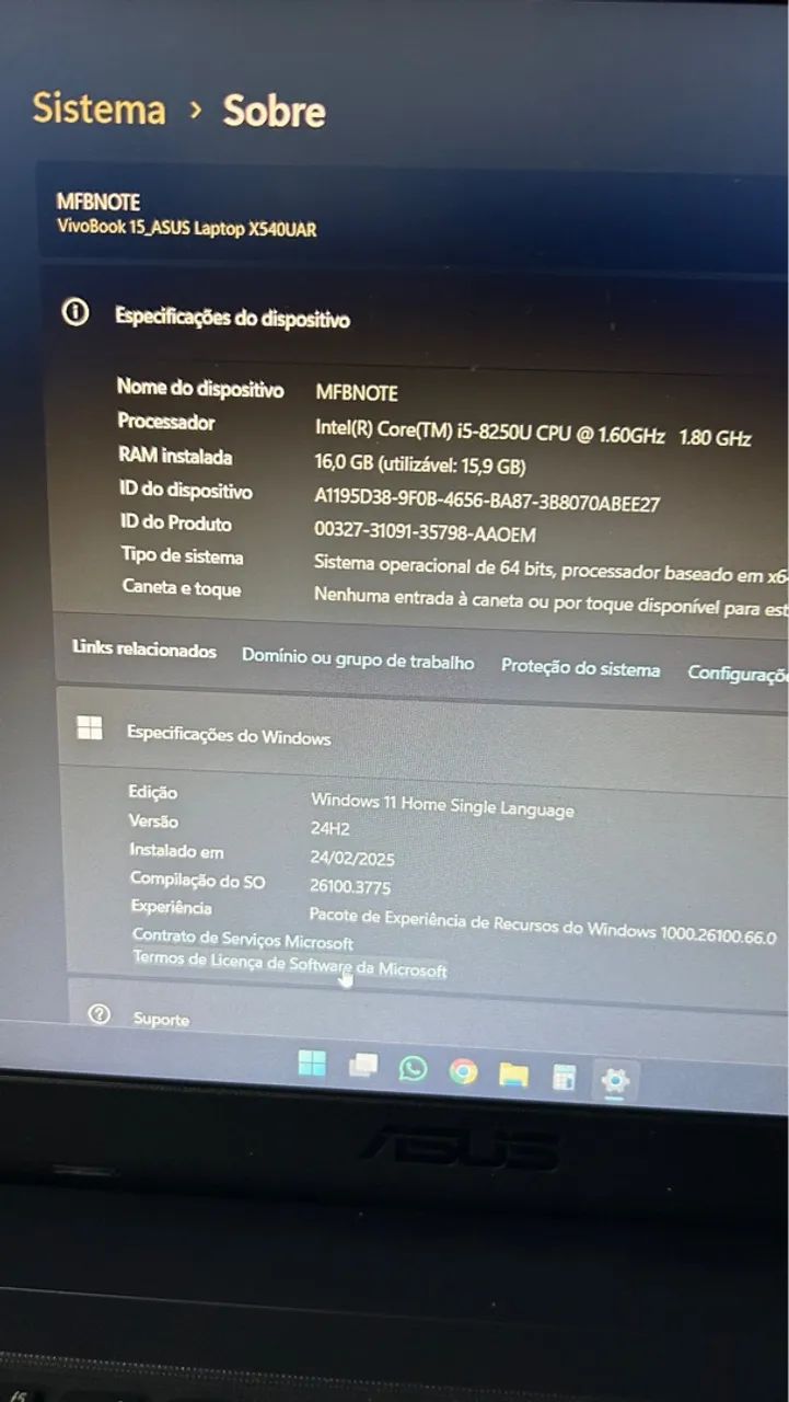 Notebook Asus i5 16giga ram  - Foto 3
