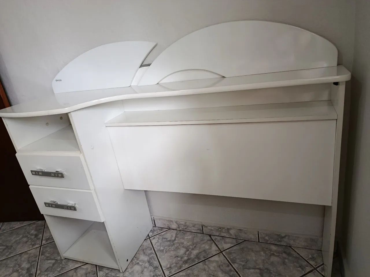 Cabeceira de solteiro com duas gavetas - Foto 4