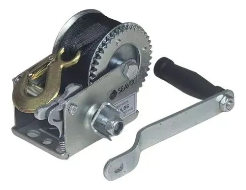 Guincho Manual 800lbs Com Fita E Tração 544kg