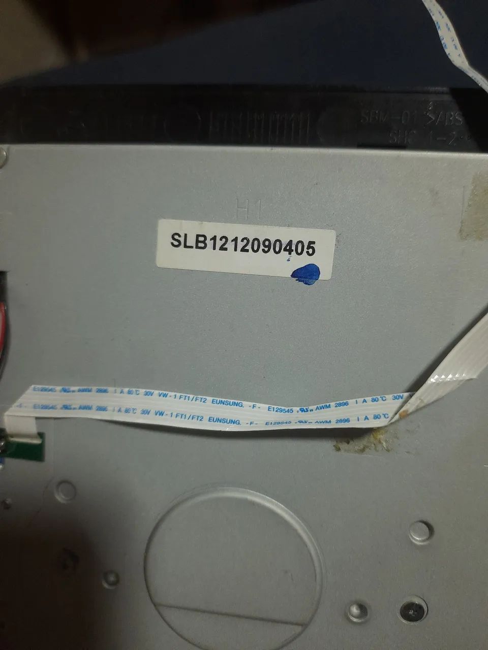 Gaveta de blu-ray e dvd ou CD . Pra pecas, LG bh7220bw.  Sem tampa..