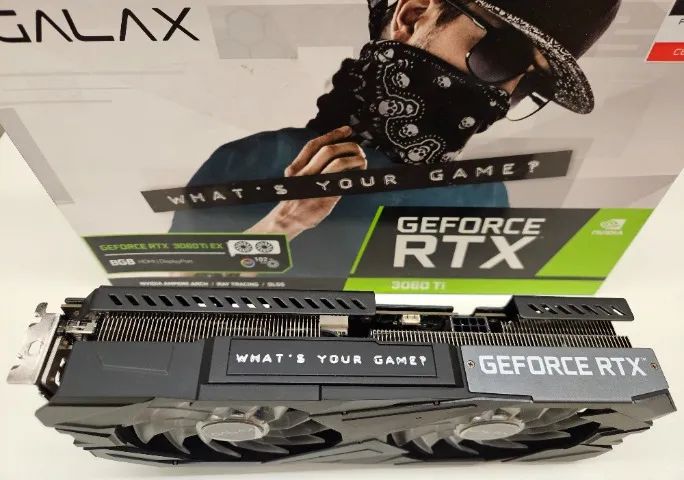 Placa de vídeo Galax RTX 3060 Ti 8GB EX Dual Fan LED Top! Na caixa! - Foto 5
