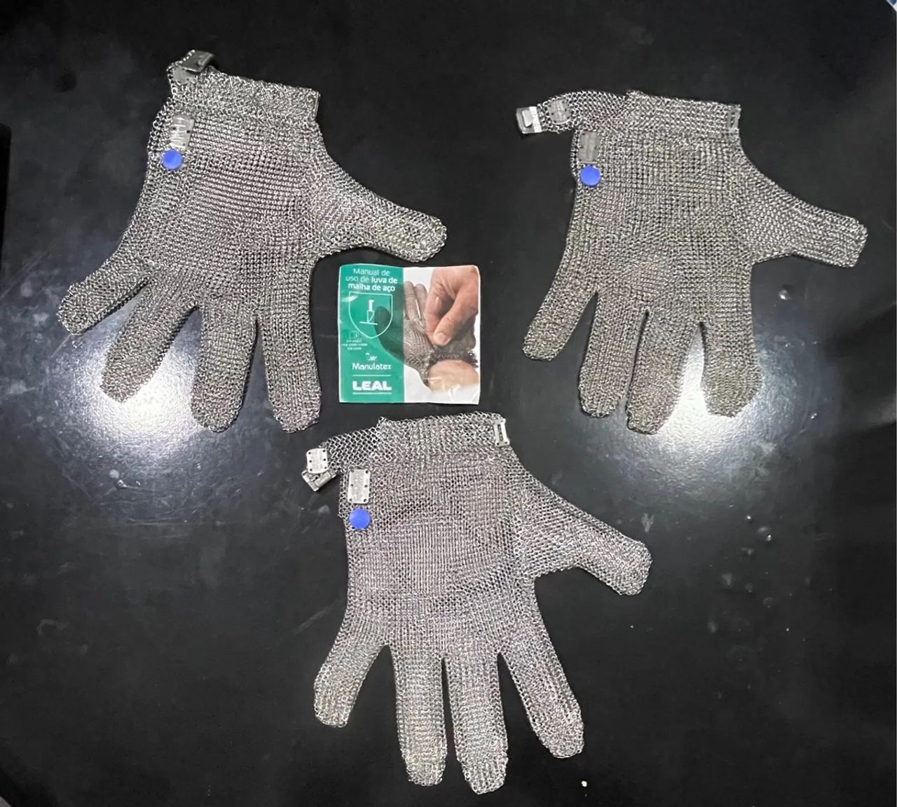 Luvas de Aço - Proteção e Durabilidade tamanhos (M) (G) - Foto 2