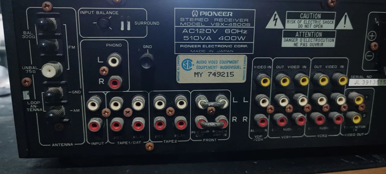 Receiver Pioneer VSX-4500S - Foto 4