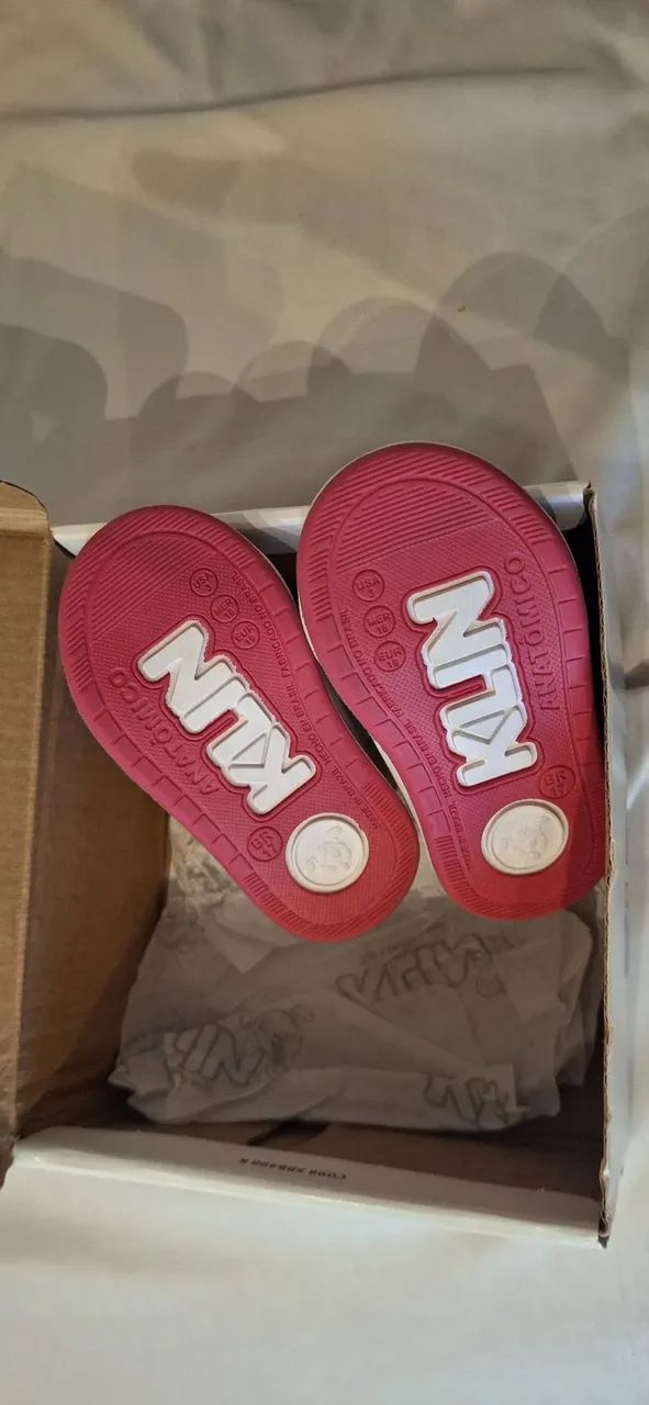 Tênis Infantil Klin Rosa com Corações - Foto 2