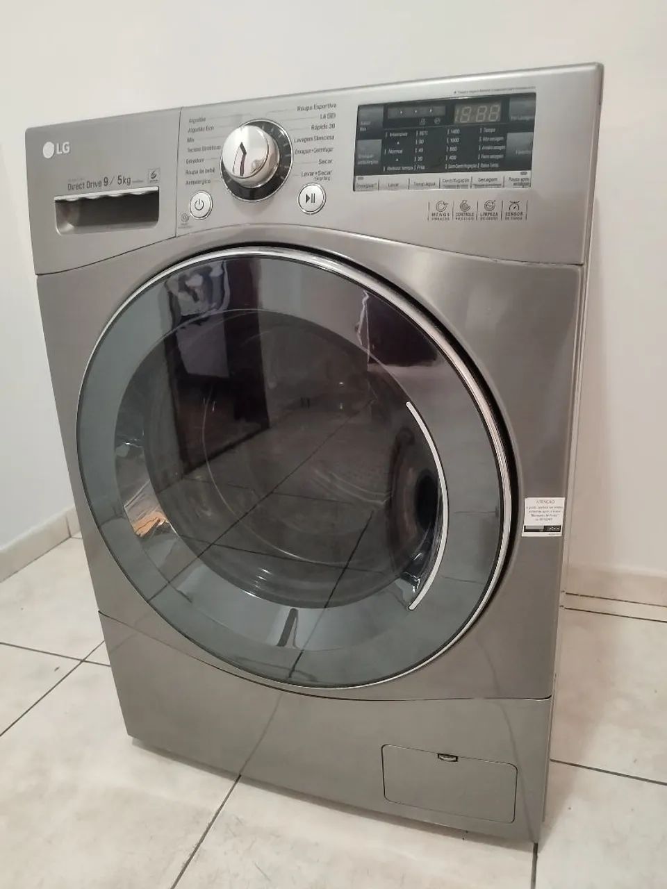 Máquina LG semi nova digital e inox - Foto 2
