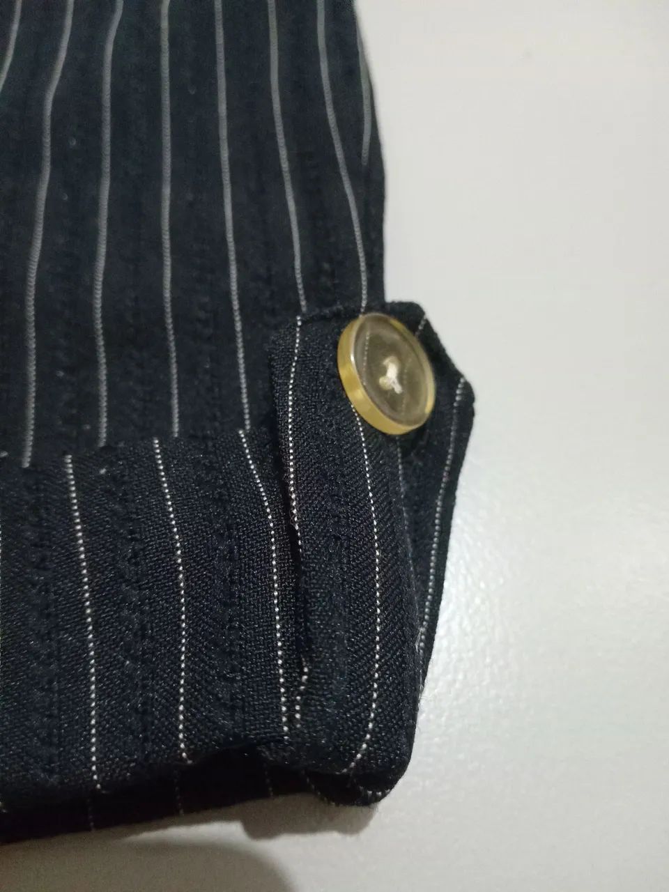 Shorts de Pinstripe com Zíperes - Foto 4