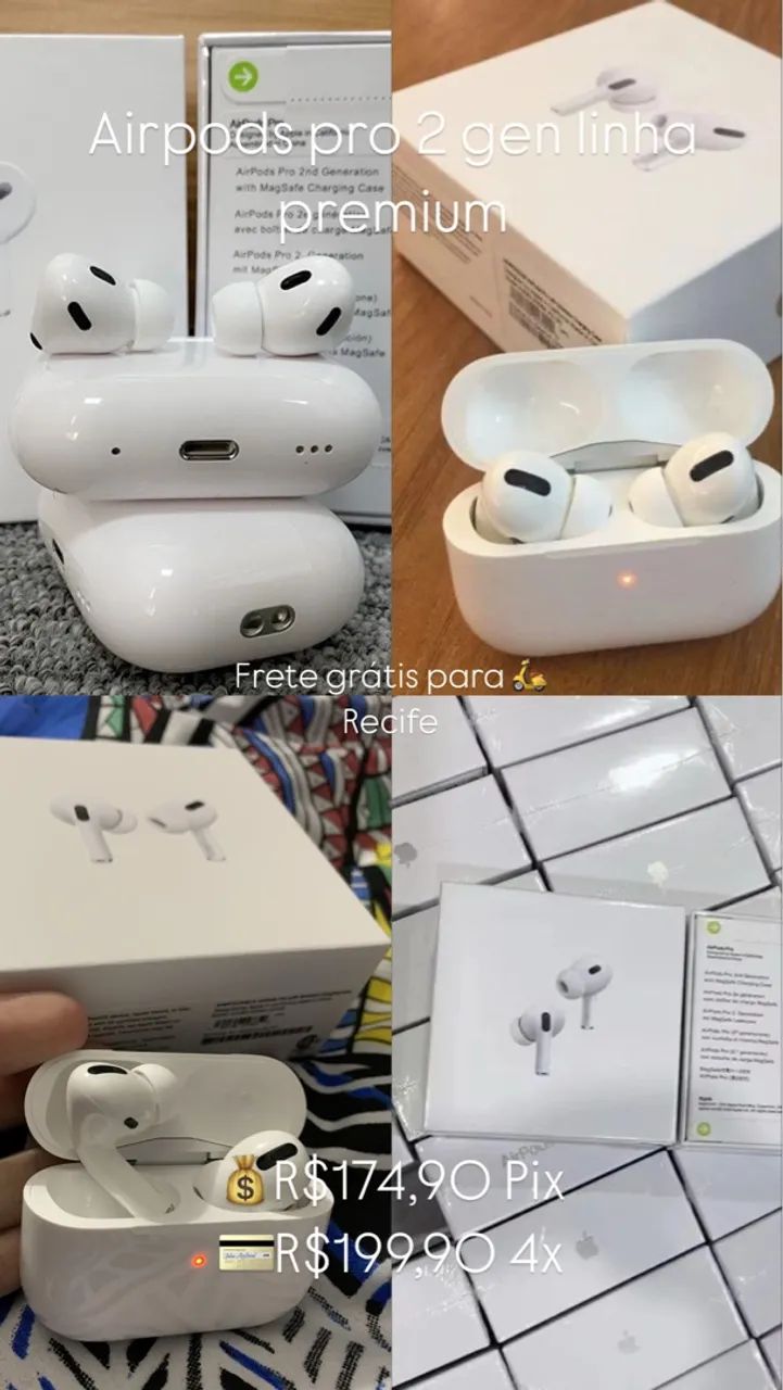 Airpods pro 2 gen primeira linha prêmio 