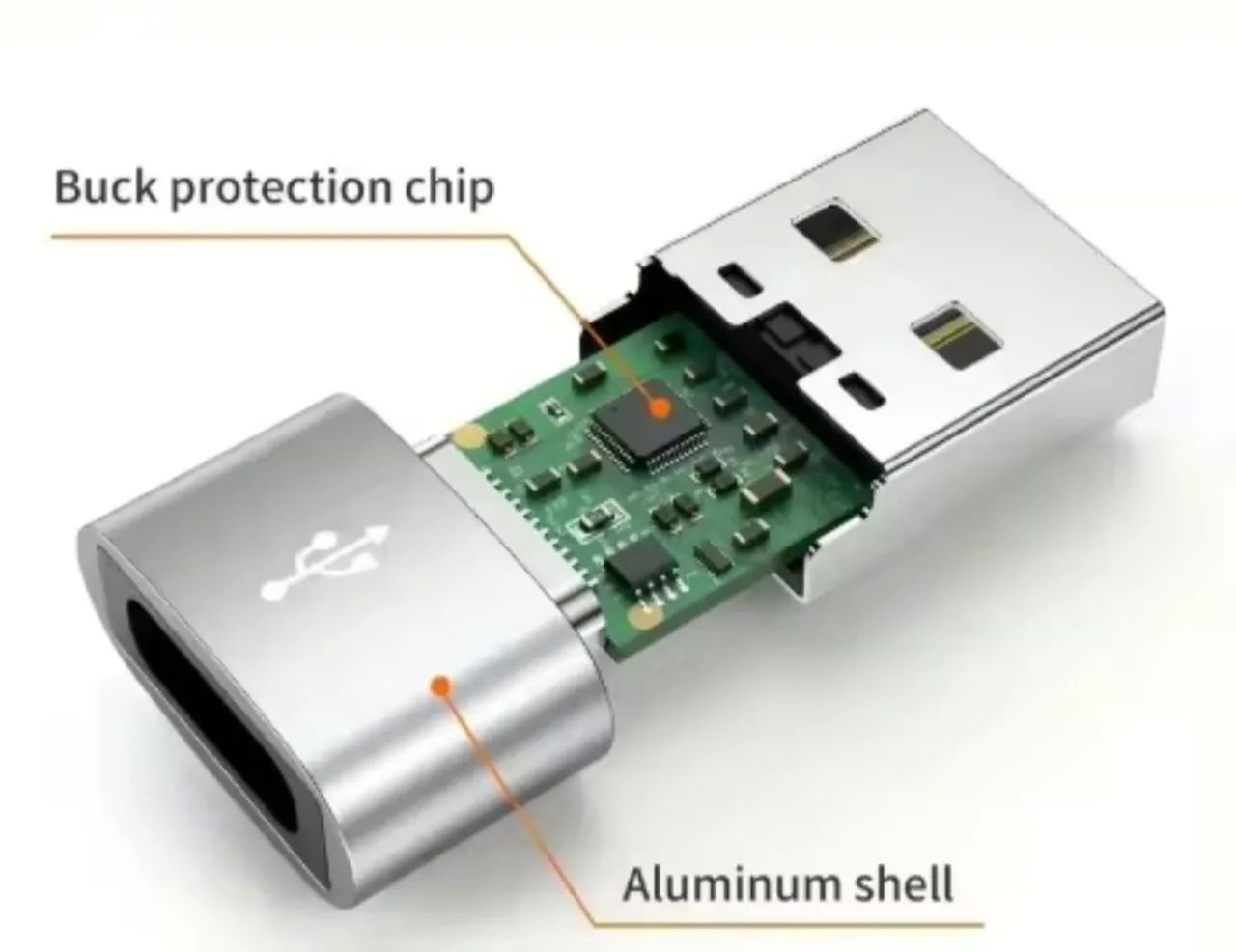 Adaptador OTG USB-A para USB-C (Tipo C) - Foto 3