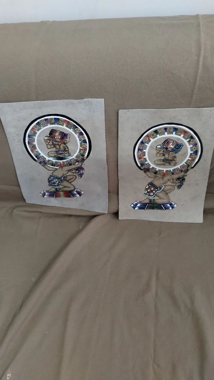 Dois Quadros indígenas bolivianos É para levar!  - Foto 5