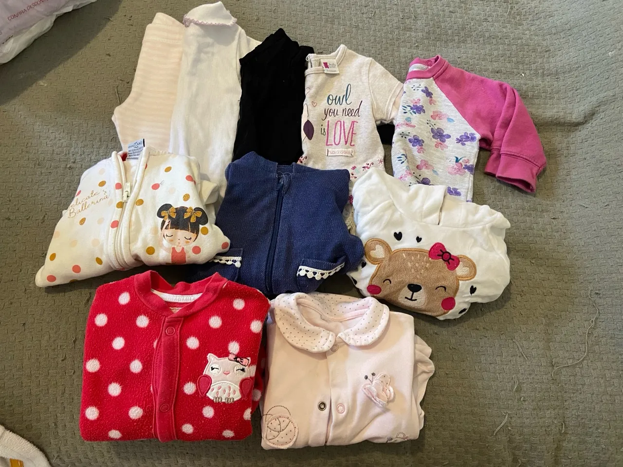Lote roupas bebê 3-6 meses