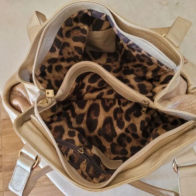 Bolsa Luz da Lua Grande Couro Legítimo (Original) - Foto 2