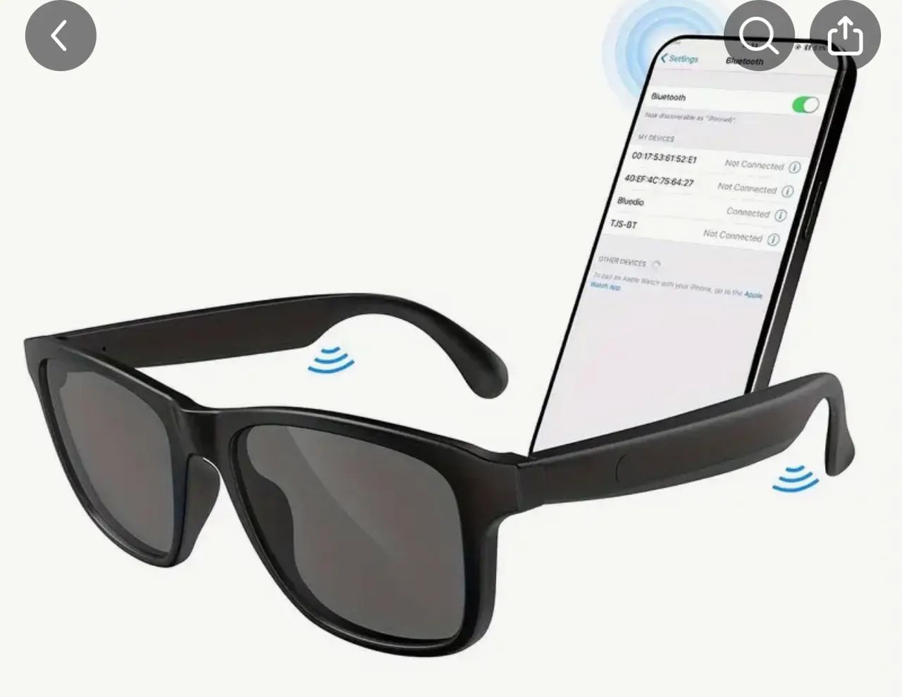 Óculos de Sol Bluetooth com Som Estéreo