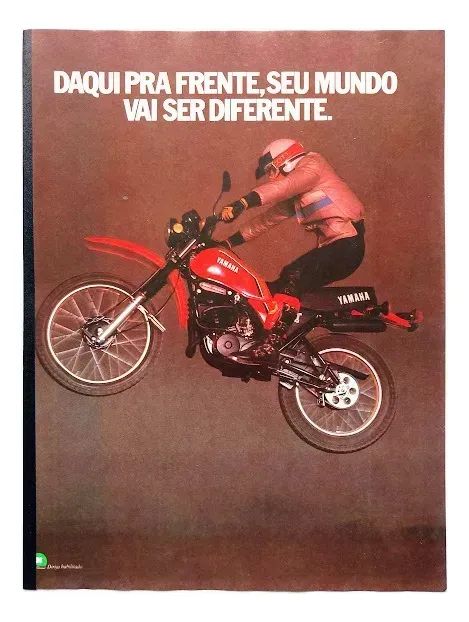 Yamaha DT 180 1982 - Catálogo Folder Folheto Propaganda - Foto 2