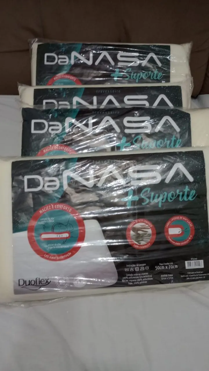 Travesseiro Nasa + Suporte - Maciez e Conforto
