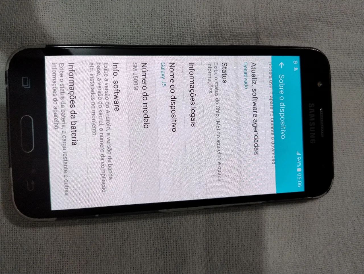 SAnsung Galaxy j5 150 reais todo original  - Foto 3