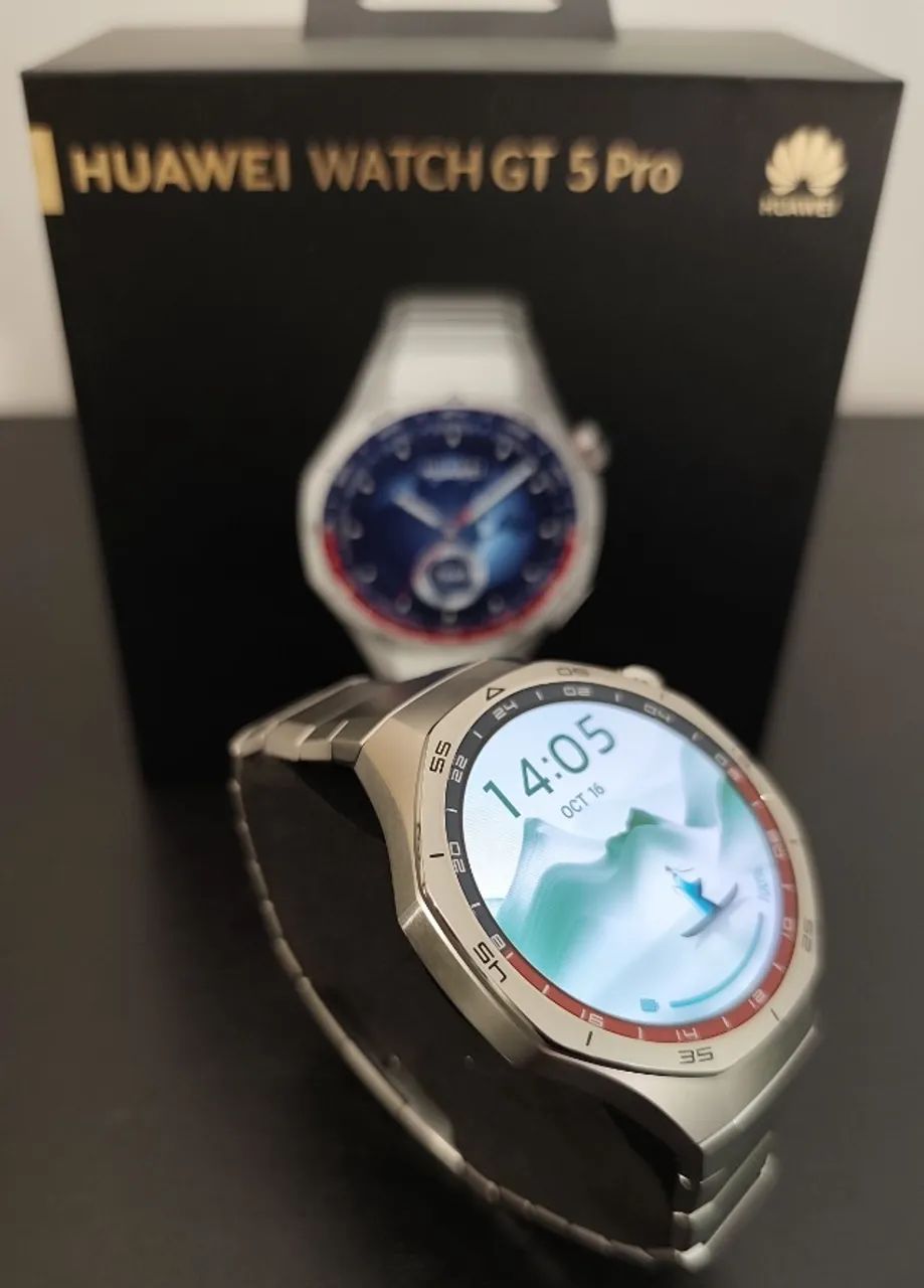 HUAWEI WATCH GT 5 Pro 46mm Titânio (com garantia do fabricante UE