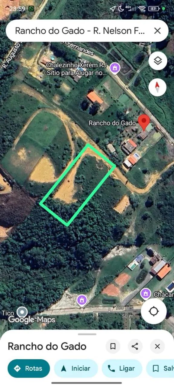 Terreno 4.000 M2 em Xerém aceito veiculo 