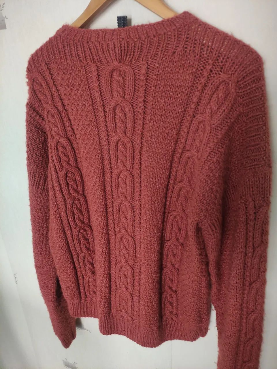 Suéter Tricot com Detalhes em Tranças - Foto 3