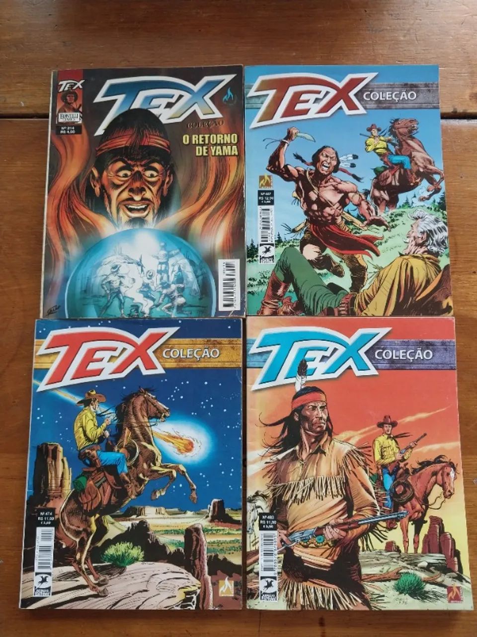 Tex n°214 de 2004 o retorno de yama + 3 gibs tex i colecionáveis 